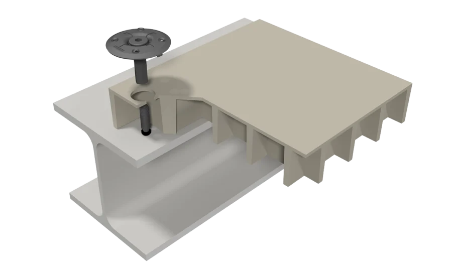 GRP set bolt fastening