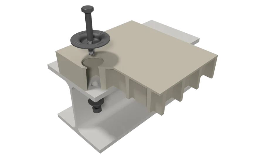 GRP safety floor direct screw connection M2000