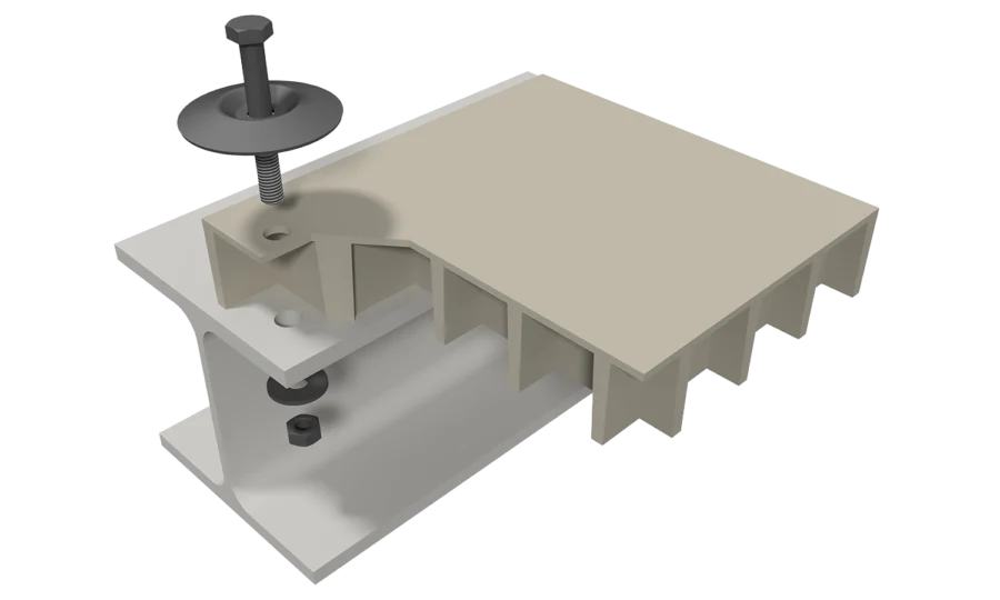 GRP safety floor direct screw connection M2900