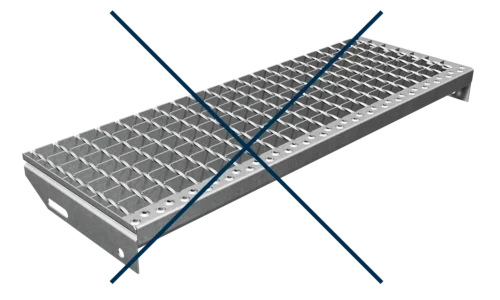 New leading-edge system for steps